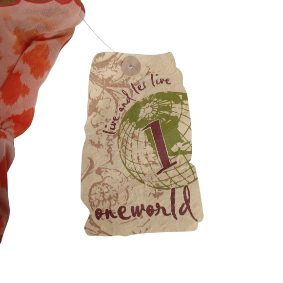 ONE WORLD SLEEVELESS PULLOVER BOHO MULTICOLOR DRESS‎ SIZE LG. NWT - Picture 10 of 11